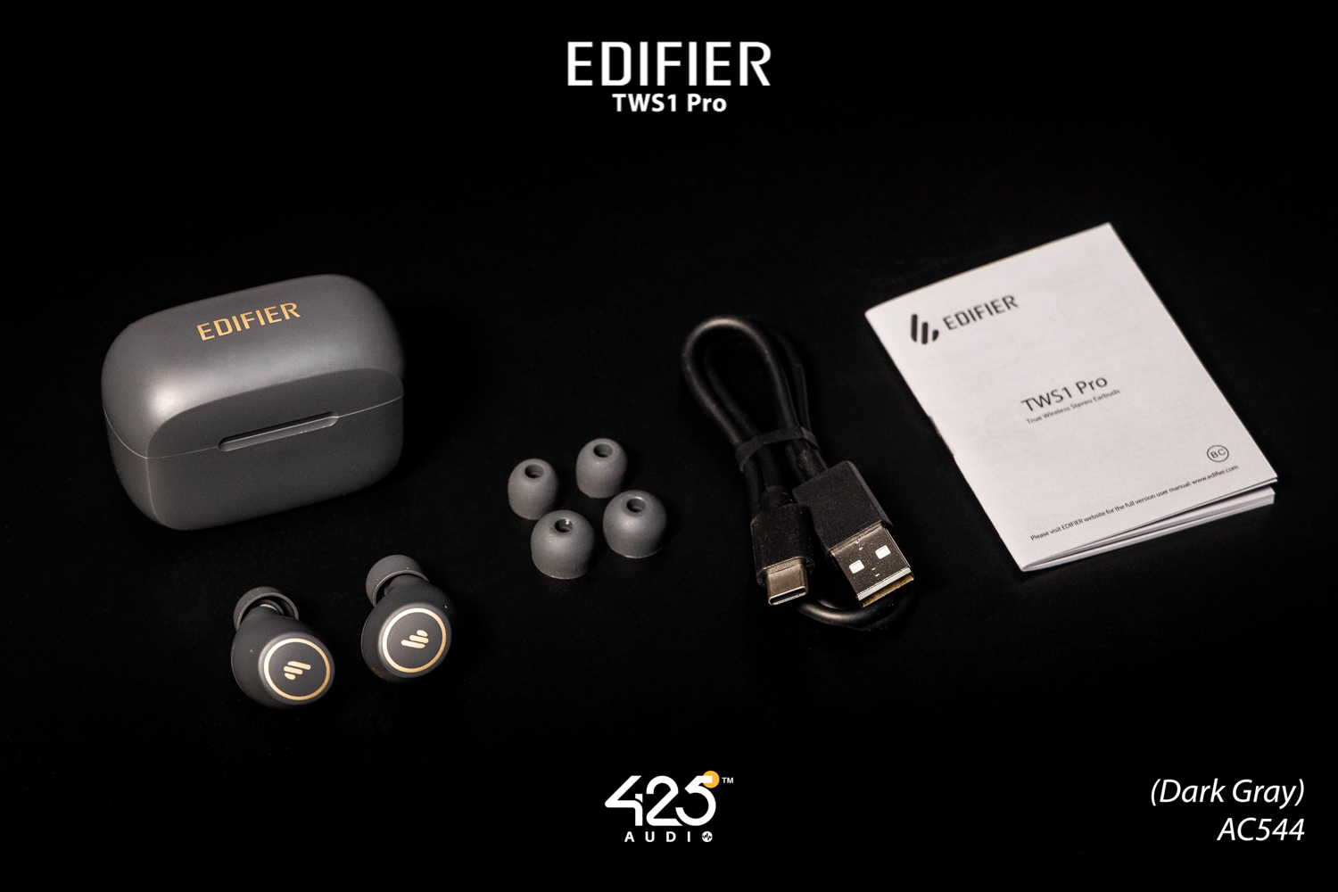 edifier tws1 pro,edifier,ivory,dark grey,bluetooth5.2,aptx,adaptive,หูฟัง,หูฟังไร้สาย,ip65,เสียงดี,ราคาถูก